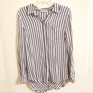 Beachlunchlounge Striped Soft Flannel Back Detail